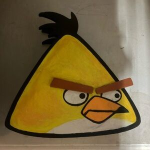 Angry birds mirrored wooden keepsake box, hinged